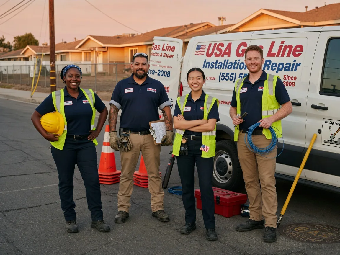 Gas Line Installation company in D Hanis, TX